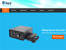 Tablet Screenshot of ozonefac.com